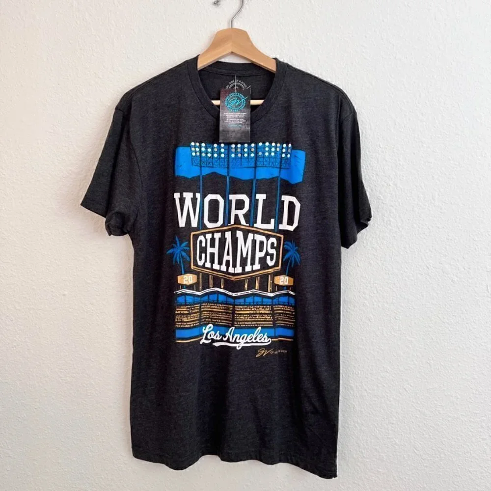 NWT GV Art + Design LA World Champs 2020 Tee Shirt M‌‌‌
